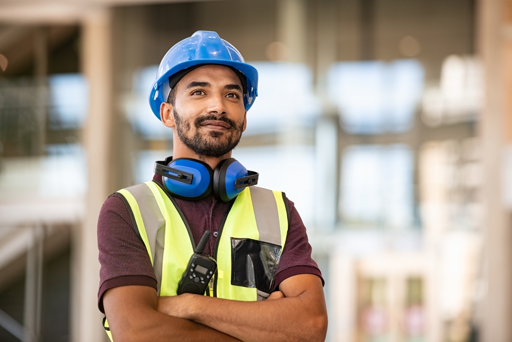 male construction worker who is a millennial