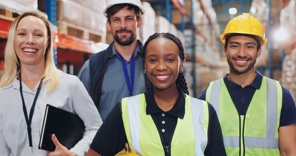 two female and two male candidates in manufacturing